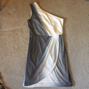 Grecian One-Shoulder Evening Silk Dress